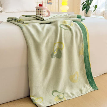 Coperta estiva in fibra di bambù Green Heart - 200cm x 230cm - image 0