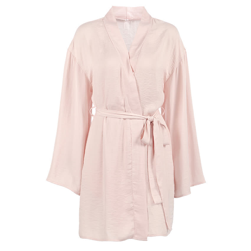 Completo kimono color rosa cipria - image 4