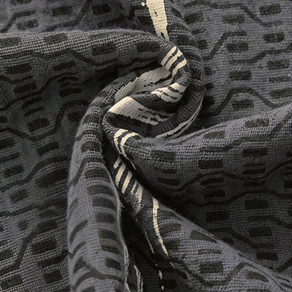 Camicia da notte a sottoveste in puro cotone con motivo ispirato al bambù. - image 7