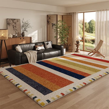 Tappeto a righe arcobaleno multicolore - 200cm×300cm - image 0
