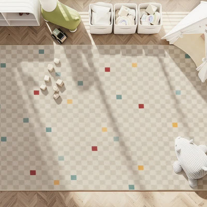 Tappeto per bambini a quadri neutri - image 2