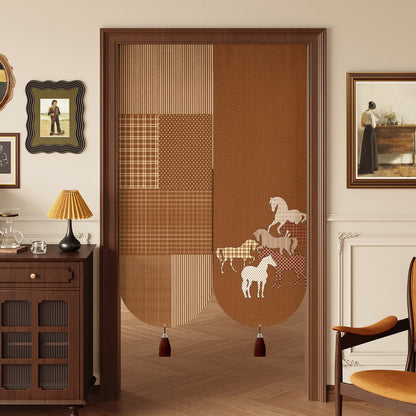 Tenda divisoria per porta in stile equestre vintage - 100cm*140cm - image 0