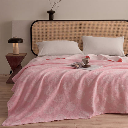 Trapunta a 3 strati in garza jacquard Ruyi Cloud orientale - Rosa - Matrimoniale - image 4