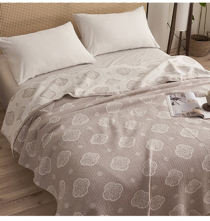 Trapunta a 3 strati in garza jacquard Ruyi Cloud orientale - image 1