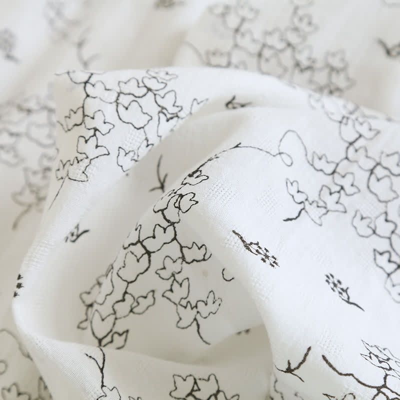 Kimono unisex in cotone con stampa floreale da casa - image 8