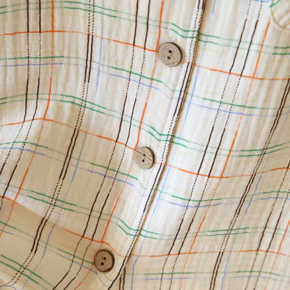 Pigiama coordinato in cotone a righe colorate - image 11