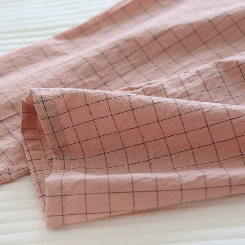 Pigiama kimono coordinato in cotone a righe per coppia - image 16