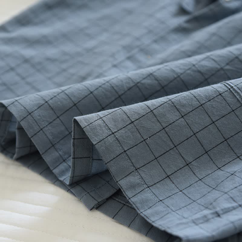 Pigiama kimono coordinato in cotone a righe per coppia - image 7