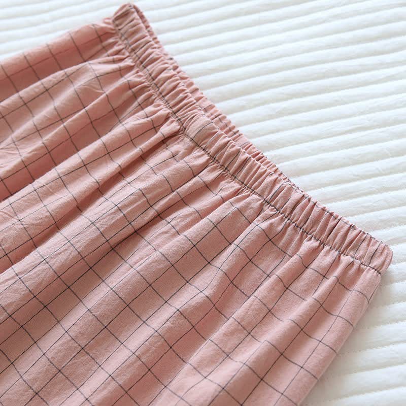 Pigiama kimono coordinato in cotone a righe per coppia - image 15