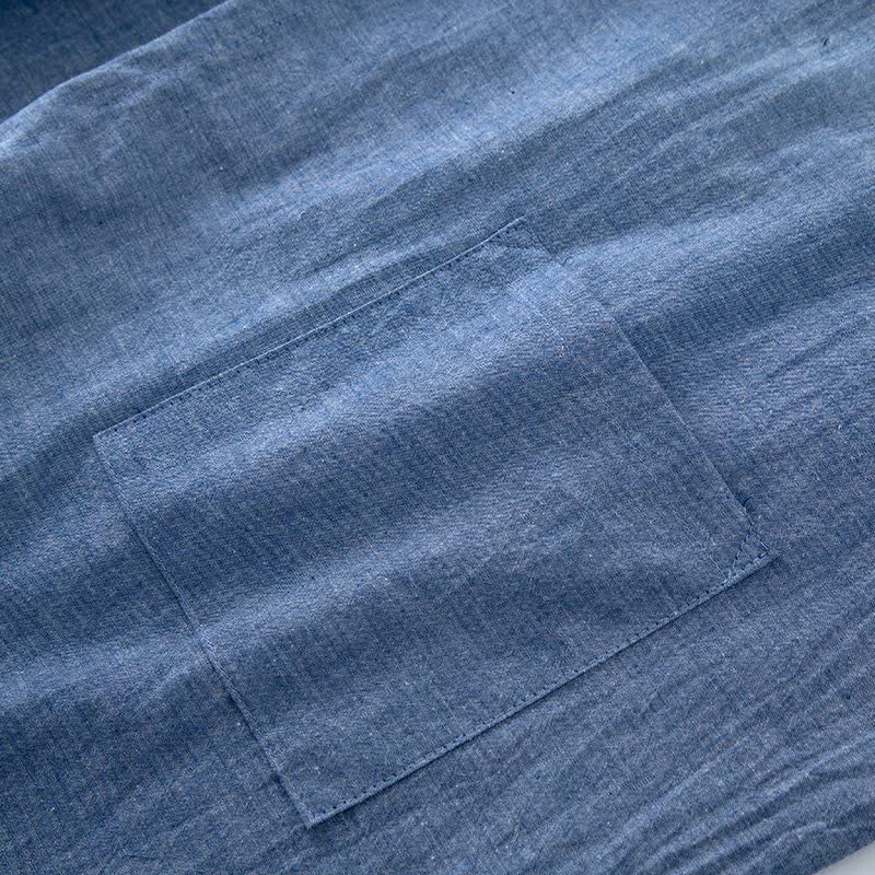 Pigiama unisex a maniche corte in cotone tinta unita - image 11