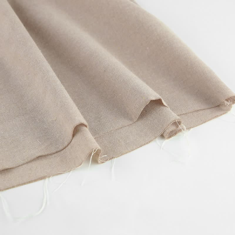 Camicia da notte casual in cotone e lino con laccetti - image 11