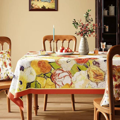 Tovaglia floreale impermeabile con stampa a olio - Multicolore - Piazza - 140cm × 140cm - image 0