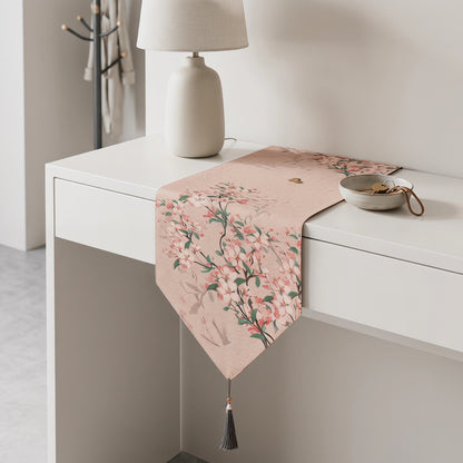 Tovaglia decorativa con motivo a fiori di melo ornamentale - image 2