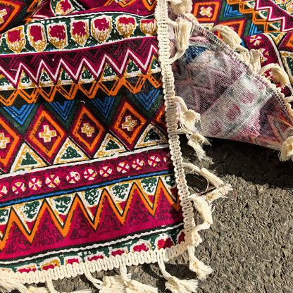 Coperta da picnic tribale in stile boho con nappe - image 5