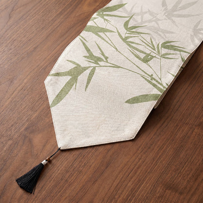 Runner da tavola Bamboo & Swallow con stampa a inchiostro - image 3