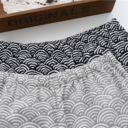 Completo da casa unisex Seigaiha con kimono in cotone. - image 5
