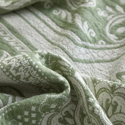 Coperta in cotone con motivo paisley damascato - image 16