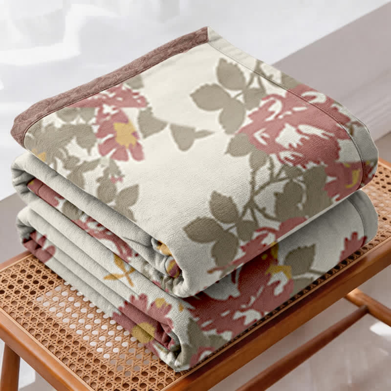Trapunta vintage in garza di cotone con motivo floreale di rose - image 3