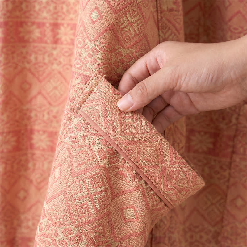 Kimono in cotone con stampa geometrica etnica - image 6