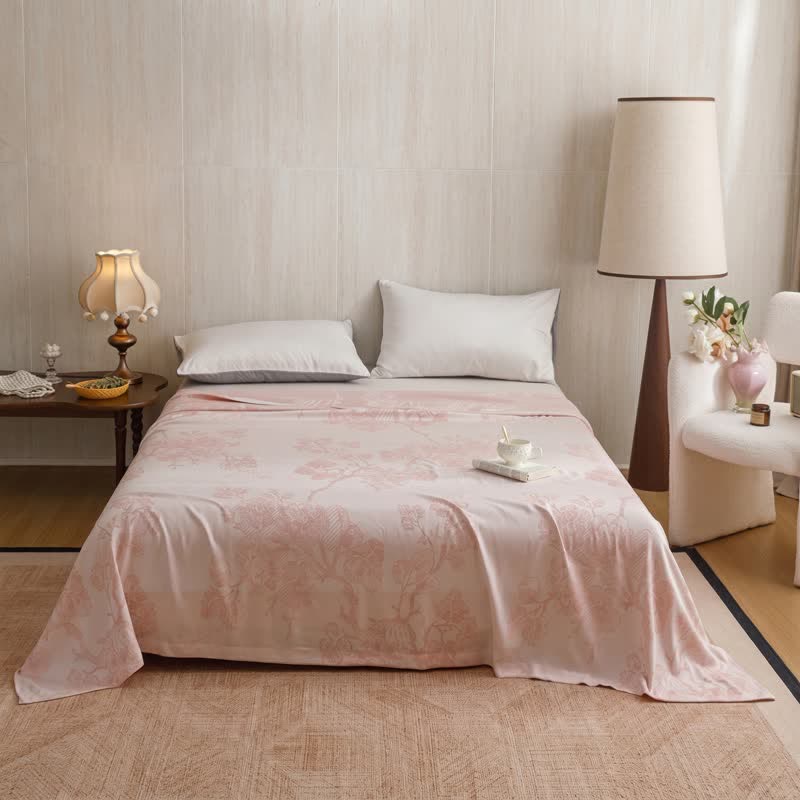 Trapunta in fibra di bambù con motivo floreale multicolore a tralci - Rosa - Matrimoniale - image 8