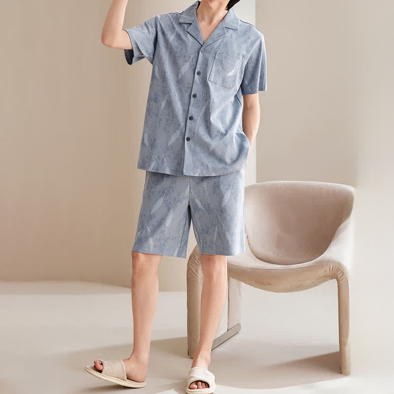 Set pigiama unisex in puro cotone con piume - image 1