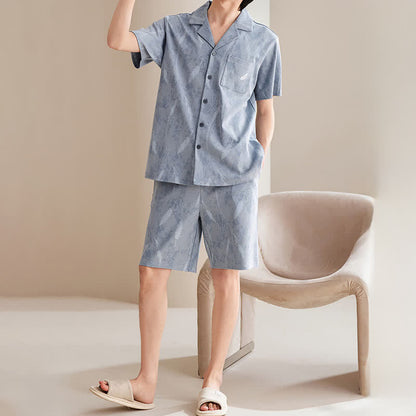 Set pigiama unisex in puro cotone con piume - image 1