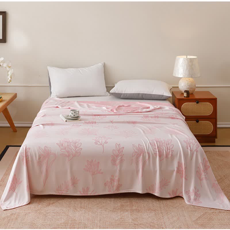 Trapunta in fibra di bambù con motivo botanico multicolore - Rosa - Matrimoniale - image 8