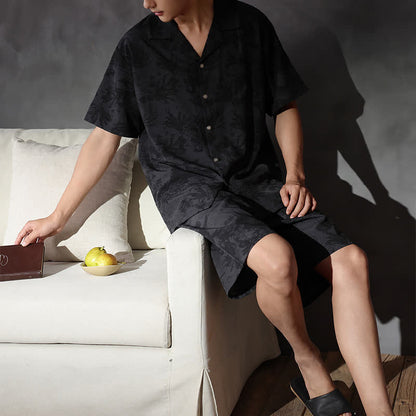 Set pigiama unisex con fantasia scura - image 1