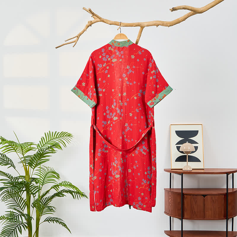 Accappatoio in mussola a maniche corte stile kimono - image 10