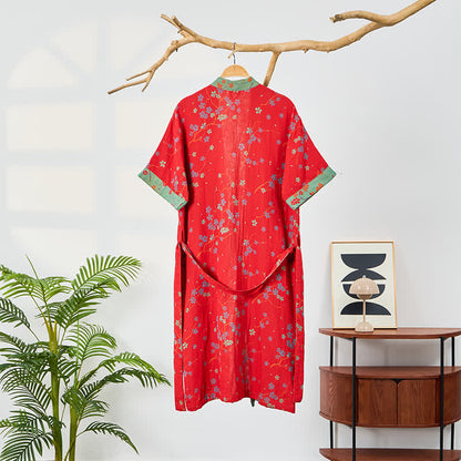 Accappatoio in mussola a maniche corte stile kimono - image 10