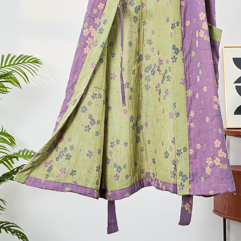 Accappatoio in mussola a maniche corte stile kimono - image 3