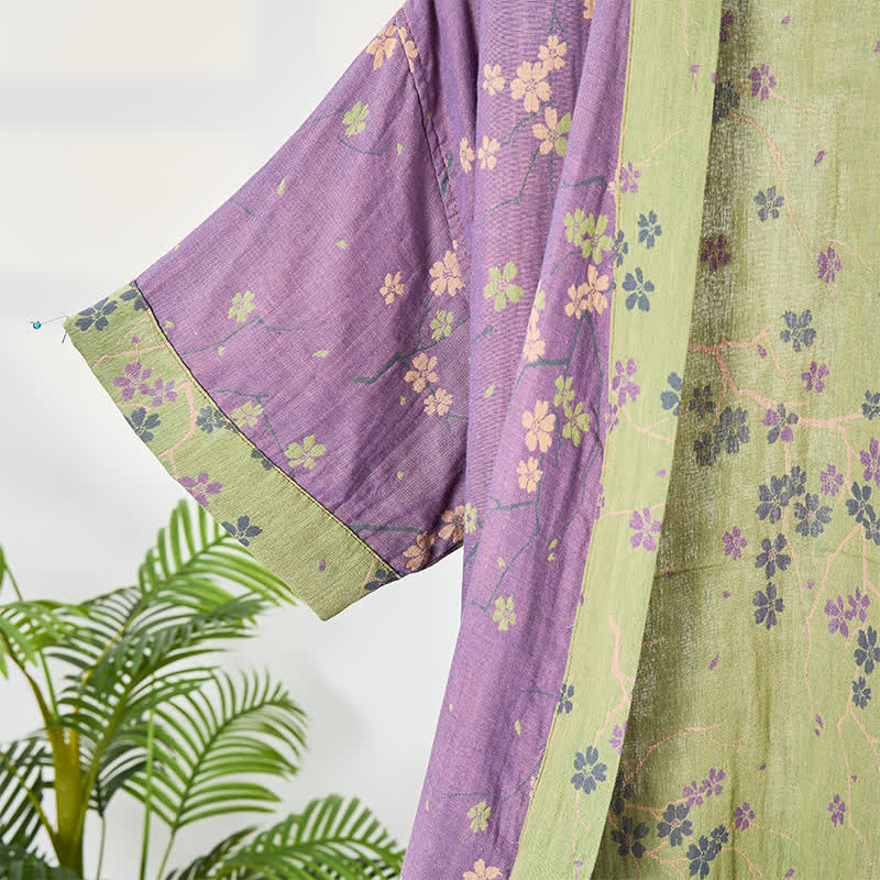 Accappatoio in mussola a maniche corte stile kimono - image 6