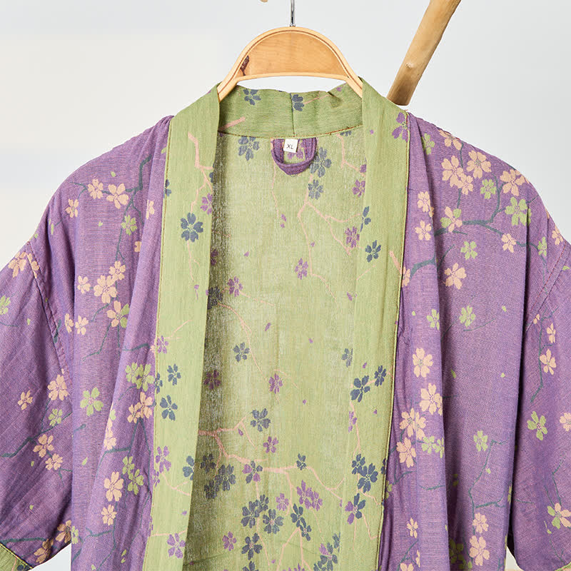 Accappatoio in mussola a maniche corte stile kimono - image 2