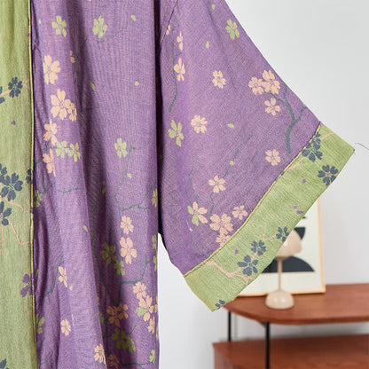 Accappatoio in mussola a maniche corte stile kimono - image 4