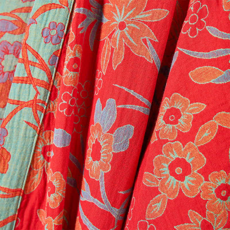 Kimono in garza di mussola con stampa floreale bohemien - image 7
