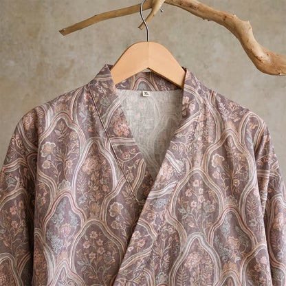 Kimono in garza di cotone stile boho vintage - image 4