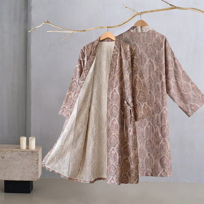 Kimono in garza di cotone stile boho vintage - image 1