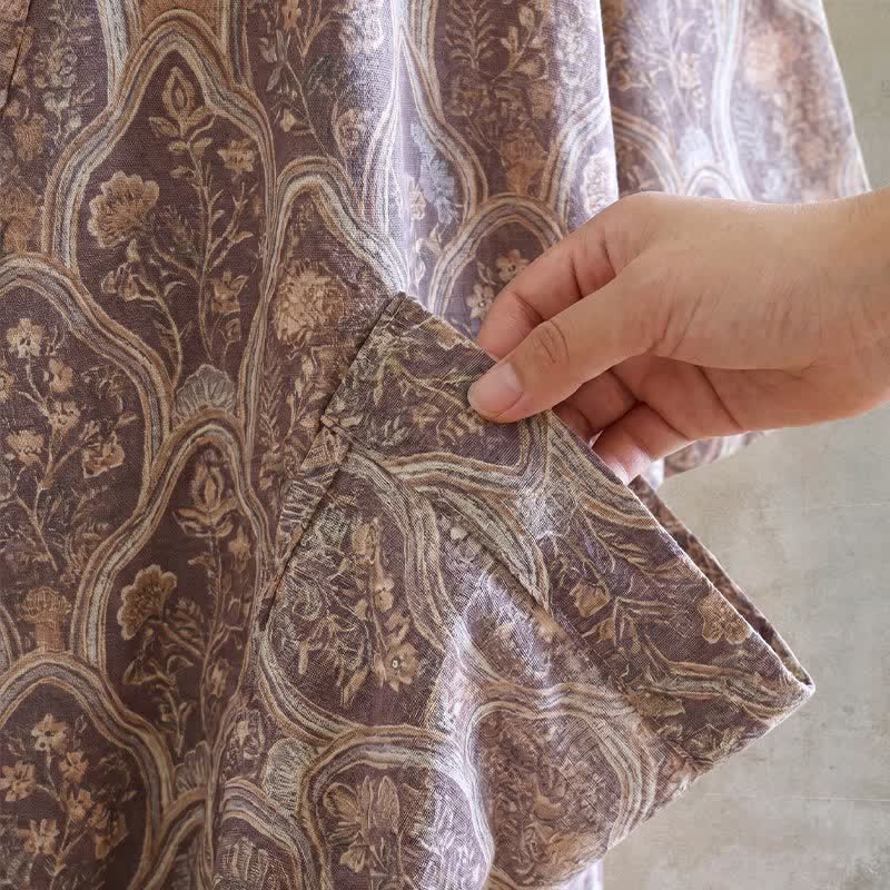 Kimono in garza di cotone stile boho vintage - image 7