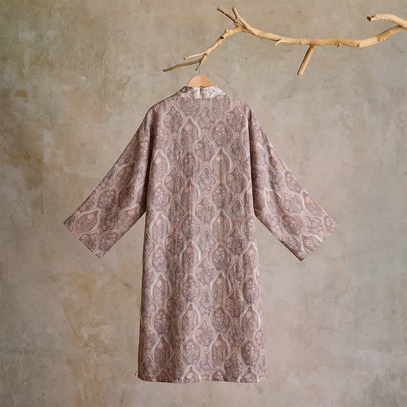 Kimono in garza di cotone stile boho vintage - image 3