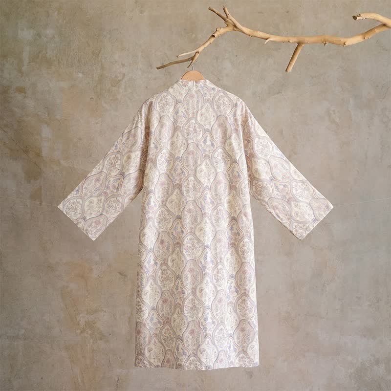 Kimono in garza di cotone stile boho vintage - image 10