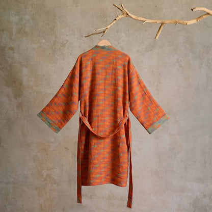 Kimono accappatoio in garza di cotone a forma di pesce - image 2