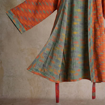 Kimono accappatoio in garza di cotone a forma di pesce - image 6