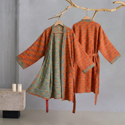 Kimono accappatoio in garza di cotone a forma di pesce - image 1