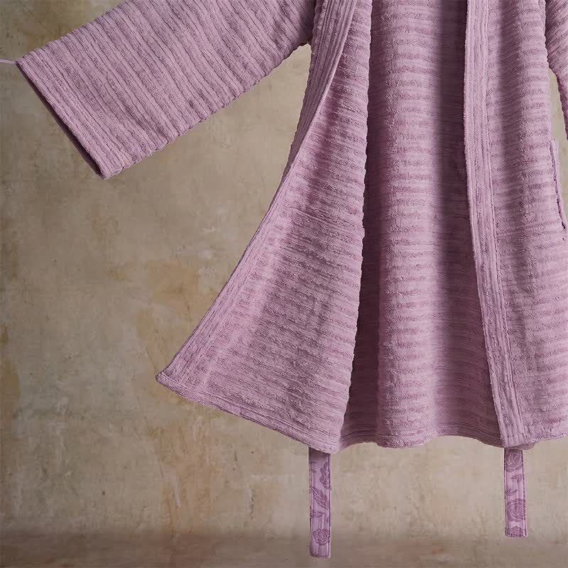Kimono accappatoio in cotone a nido d'ape - image 6
