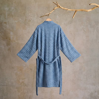 Kimono accappatoio in cotone a nido d'ape - image 10