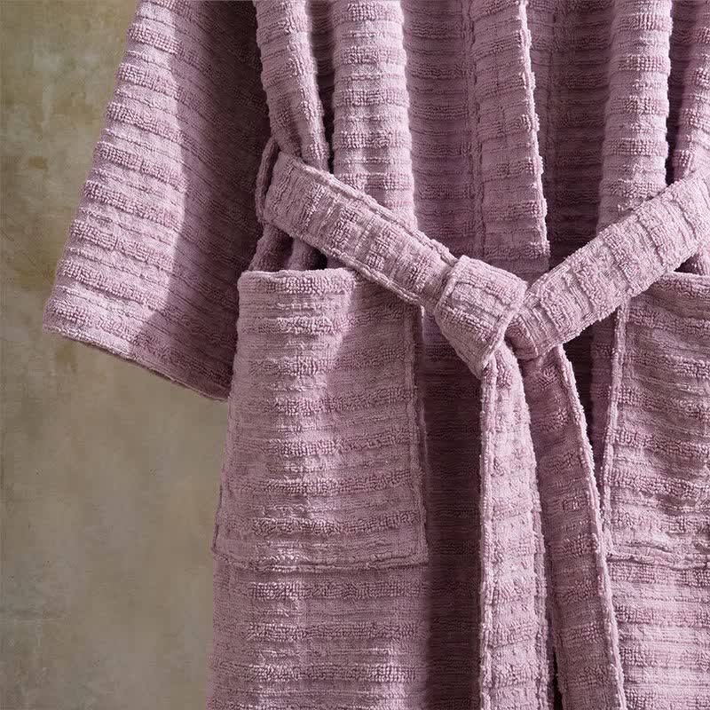 Kimono accappatoio in cotone a nido d'ape - image 5
