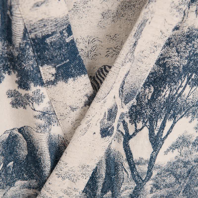 Kimono in cotone con stampa toile - image 3