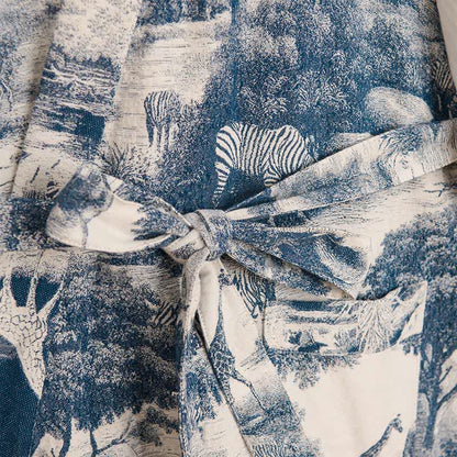 Kimono in cotone con stampa toile - image 4