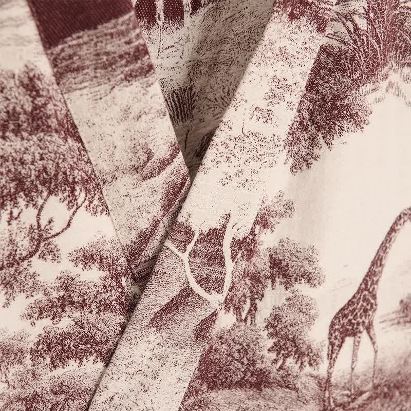 Kimono in cotone con stampa toile - image 11