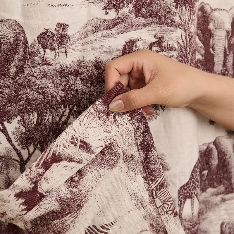 Kimono in cotone con stampa toile - image 17